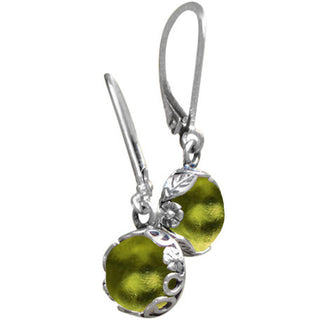 Botanical Sterling Silver Lever Back Earrings-Sterling Silver-Bottled Up Designs