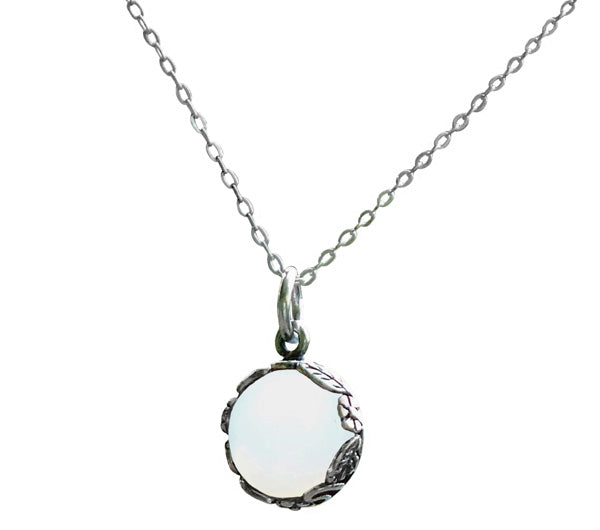 Botanical Sterling Silver Necklace-Sterling Silver-Bottled Up Designs