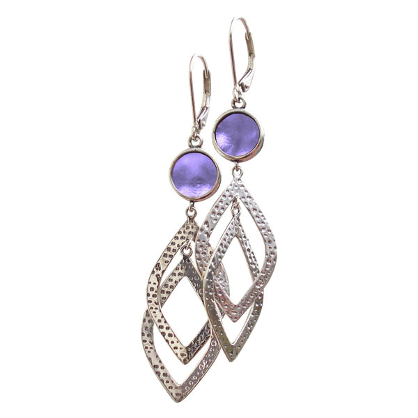 Cascade Sterling Leverback Earrings-Earrings-Bottled Up Designs