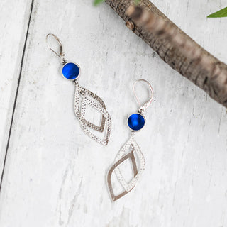 Cascade Sterling Leverback Earrings-Earrings-Bottled Up Designs