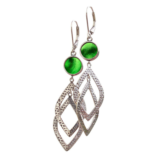 Cascade Sterling Leverback Earrings-Earrings-Bottled Up Designs