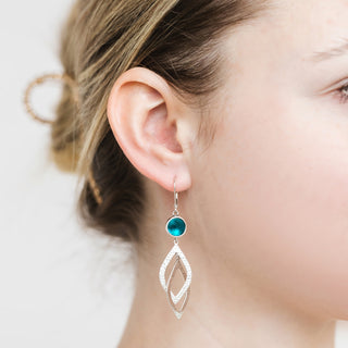 Cascade Sterling Leverback Earrings-Earrings-Bottled Up Designs