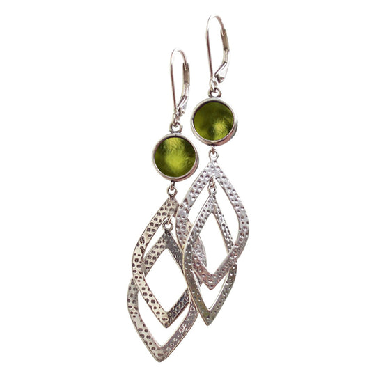 Cascade Sterling Leverback Earrings-Earrings-Bottled Up Designs