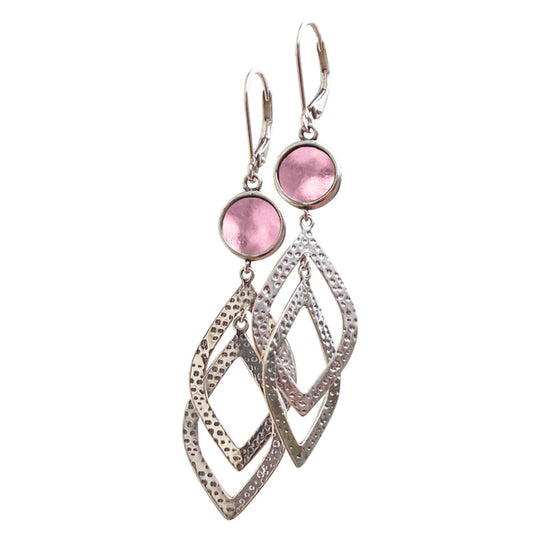 Cascade Sterling Leverback Earrings-Earrings-Bottled Up Designs