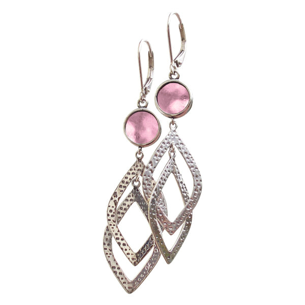 Cascade Sterling Leverback Earrings-Earrings-Bottled Up Designs
