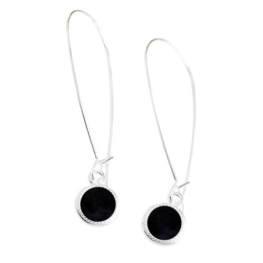 Long Color Dot Earrings-Color Dot-Bottled Up Designs
