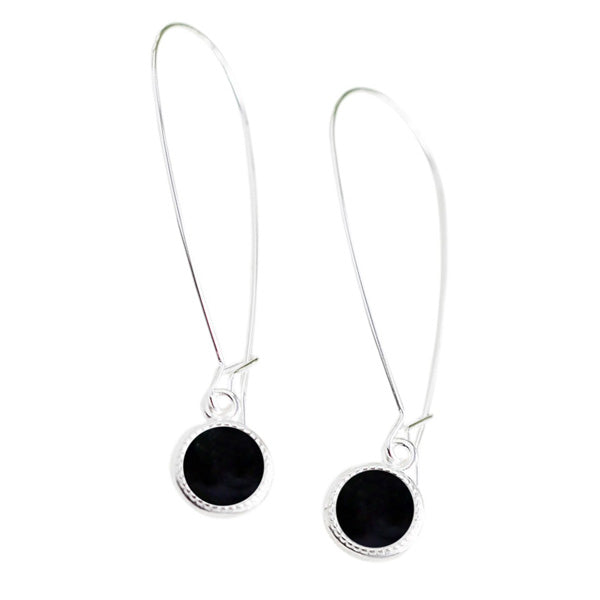 Long Color Dot Earrings-Color Dot-Bottled Up Designs