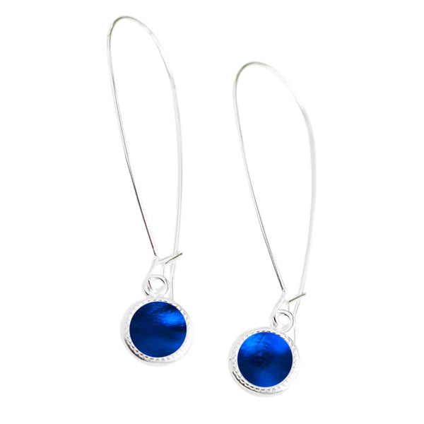 Long Color Dot Earrings-Color Dot-Bottled Up Designs