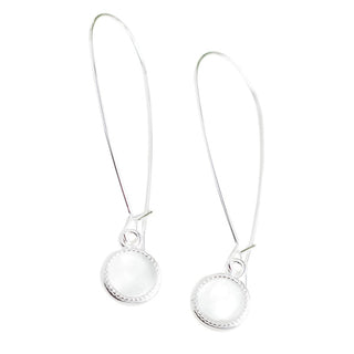 Long Color Dot Earrings-Color Dot-Bottled Up Designs