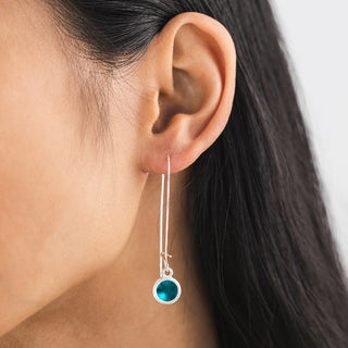 Long Color Dot Earrings-Color Dot-Bottled Up Designs