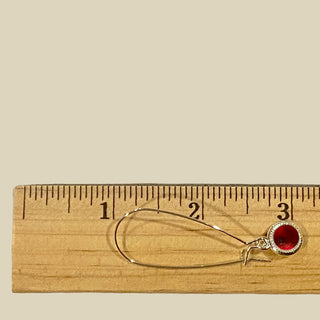 Long Color Dot Earrings-Color Dot-Bottled Up Designs