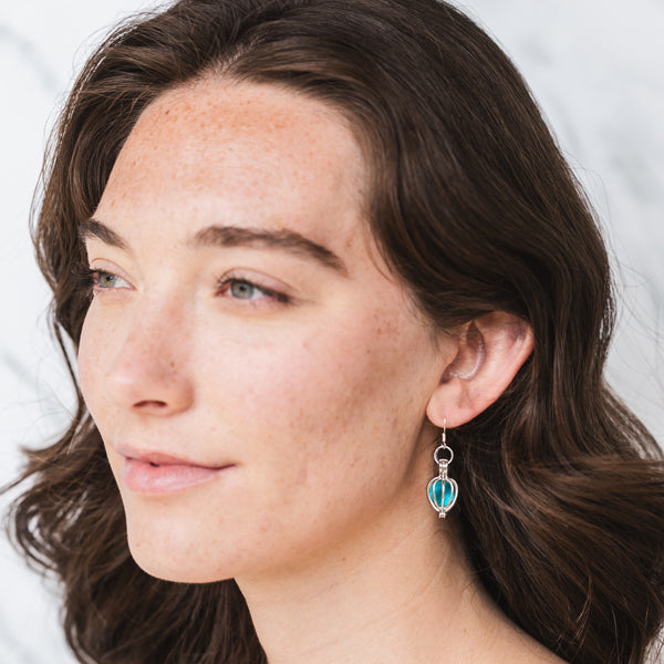 Silver Drop Earrings-Drops-Bottled Up Designs