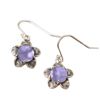 Bloom Once More Sterling Silver Flower Earrings-Sterling Silver-Bottled Up Designs