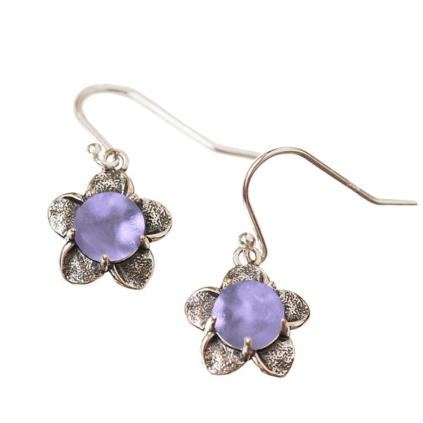 Bloom Once More Sterling Silver Flower Earrings-Sterling Silver-Bottled Up Designs
