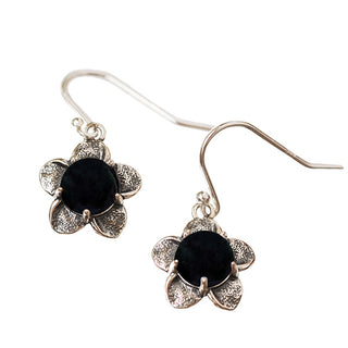 Bloom Once More Sterling Silver Flower Earrings-Sterling Silver-Bottled Up Designs