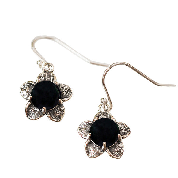 Bloom Once More Sterling Silver Flower Earrings-Sterling Silver-Bottled Up Designs