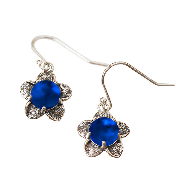 Bloom Once More Sterling Silver Flower Earrings-Sterling Silver-Bottled Up Designs