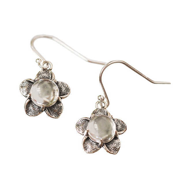 Bloom Once More Sterling Silver Flower Earrings-Sterling Silver-Bottled Up Designs