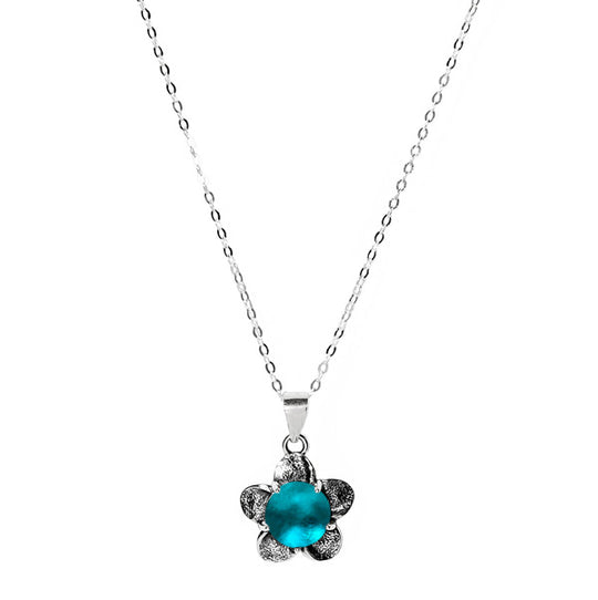 Bloom Once More Sterling Silver Necklace-Sterling Silver-Bottled Up Designs