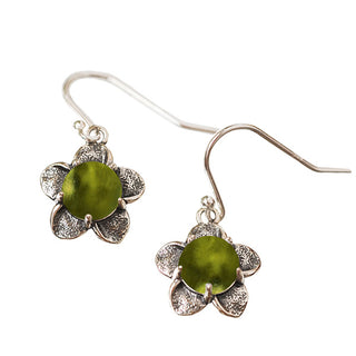 Bloom Once More Sterling Silver Flower Earrings-Sterling Silver-Bottled Up Designs