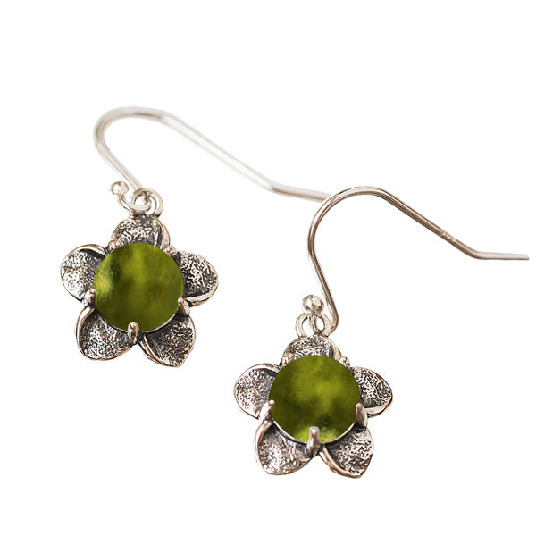 Bloom Once More Sterling Silver Flower Earrings-Sterling Silver-Bottled Up Designs