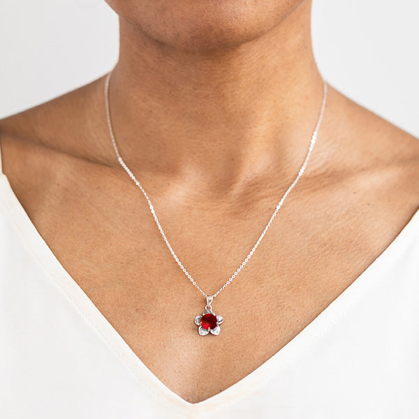 Bloom Once More Sterling Silver Necklace-Sterling Silver-Bottled Up Designs