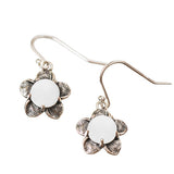Bloom Once More Sterling Silver Flower Earrings