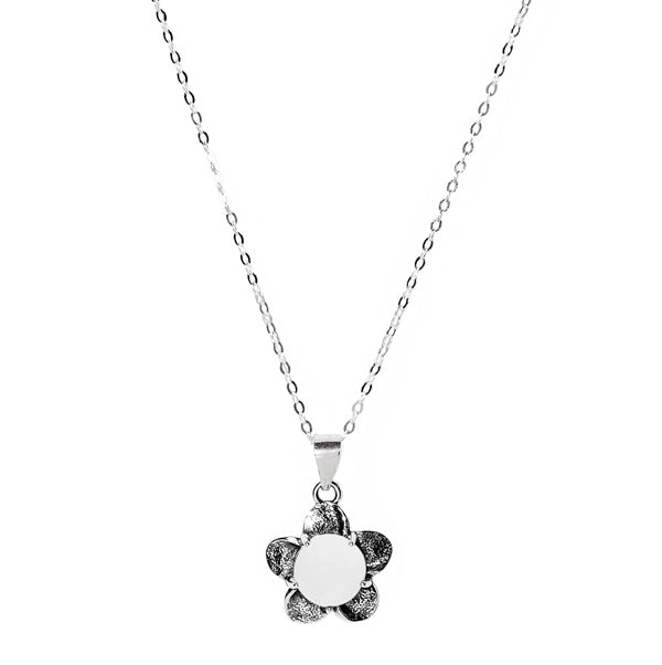 Bloom Once More Sterling Silver Necklace-Sterling Silver-Bottled Up Designs