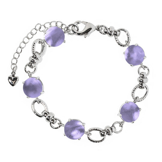 Glass Gem Adjustable Bracelet