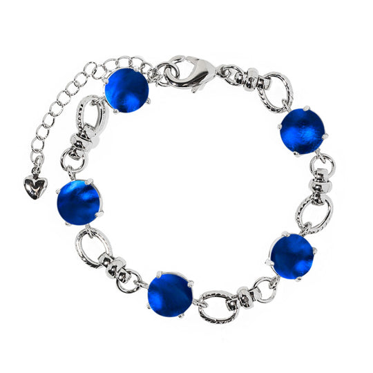 Glass Gem Adjustable Bracelet