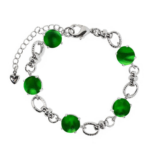 Glass Gem Adjustable Bracelet