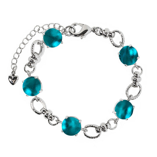 Glass Gem Adjustable Bracelet