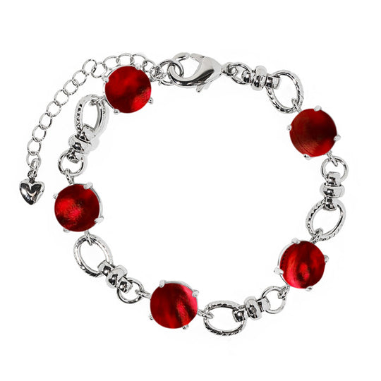 Glass Gem Adjustable Bracelet
