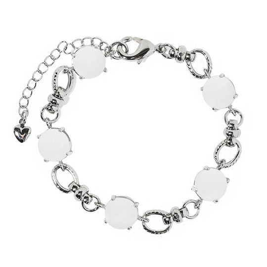 Glass Gem Adjustable Bracelet