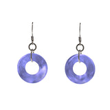 Glass Hoop Earrings