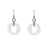 Glass Hoop Earrings