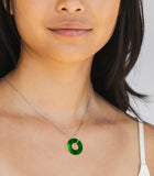 Glass Hoop Necklace