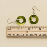 Glass Hoop Earrings