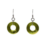 Glass Hoop Earrings