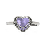 Homespun Hearts Adjustable Sterling Silver Ring