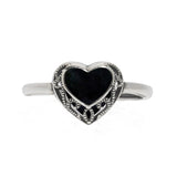 Homespun Hearts Adjustable Sterling Silver Ring