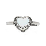 Homespun Hearts Adjustable Sterling Silver Ring