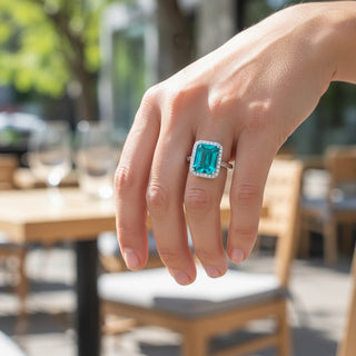 Heritage Sparkle Ring-Glass Rings-Bottled Up Designs