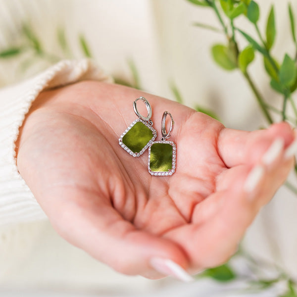 Heritage Sparkle Earrings-Sterling Silver-Bottled Up Designs