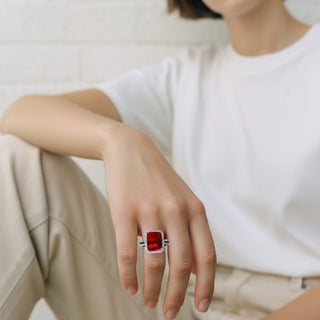 Heritage Sparkle Ring-Glass Rings-Bottled Up Designs