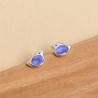 Little Bird Sterling Silver Stud Earrings-Post Earrings-Bottled Up Designs