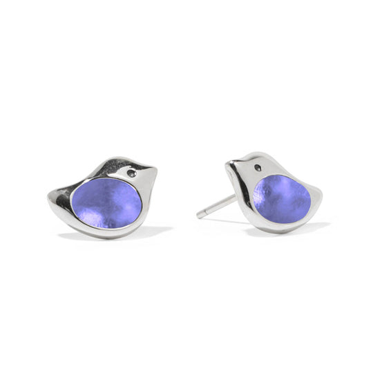 Little Bird Sterling Silver Stud Earrings-Post Earrings-Bottled Up Designs