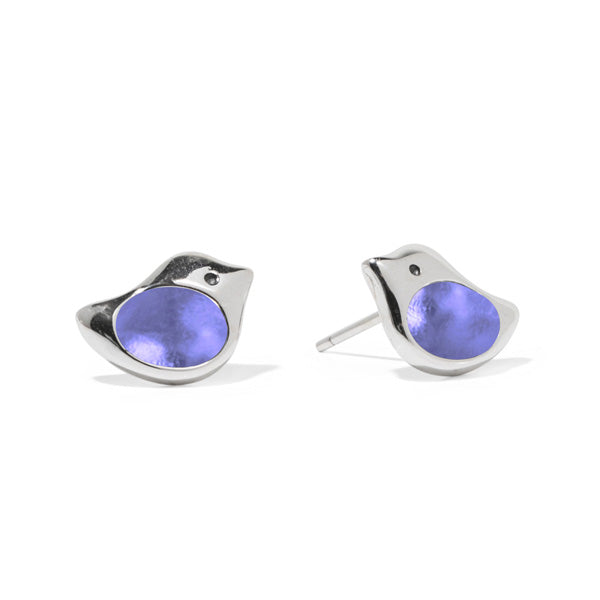 Little Bird Sterling Silver Stud Earrings-Post Earrings-Bottled Up Designs