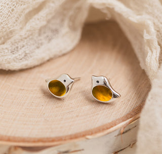 Little Bird Sterling Silver Stud Earrings-Post Earrings-Bottled Up Designs