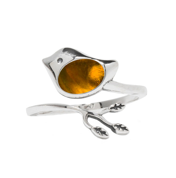 Little Bird Adjustable Sterling Ring-Sterling Silver-Bottled Up Designs